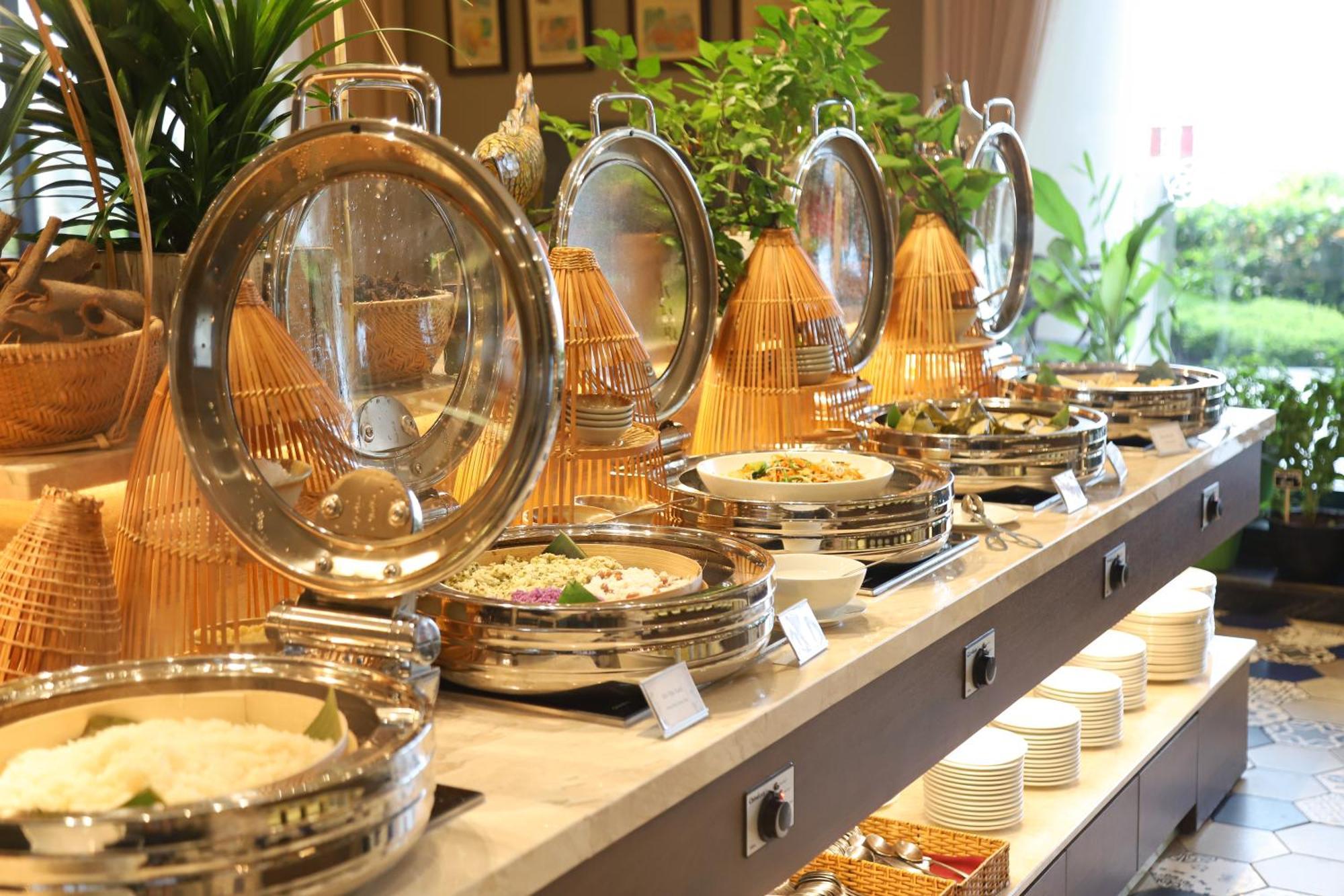 头顿维亚斯酒店 外观 照片 A buffet at a hotel